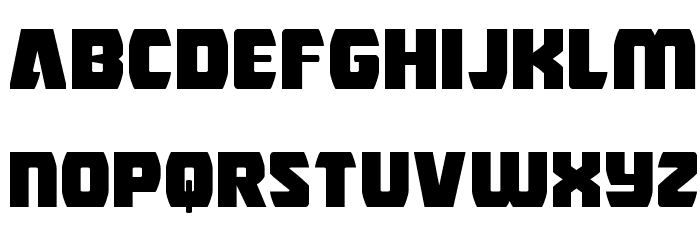 Intergalactic Expanded Font LOWERCASE