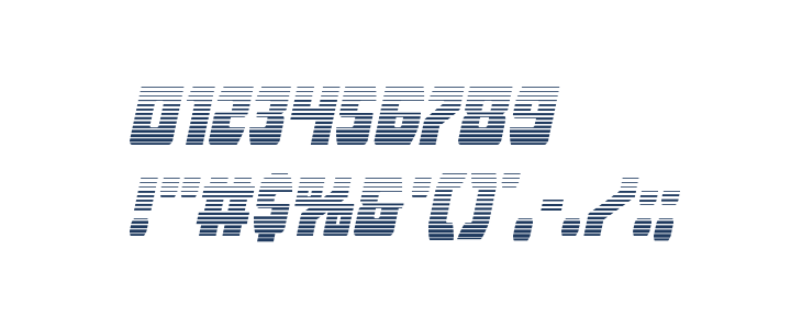 Intergalactic Gradient Italic Other Characters