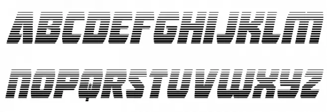 Intergalactic Gradient Italic 字体 小写