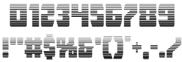 Intergalactic Gradient Font OTHER CHARS