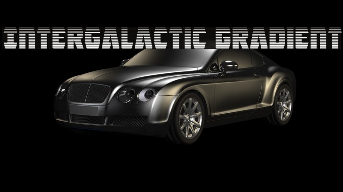 Intergalactic Gradient Font examples