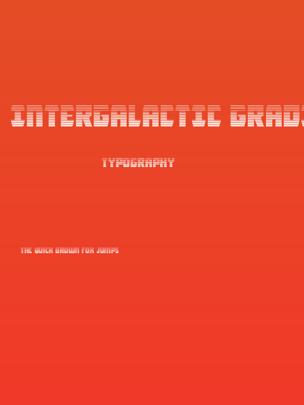 Intergalactic Gradient Poster