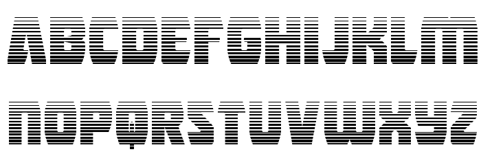Intergalactic Gradient Font LOWERCASE