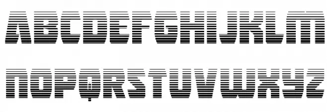 Intergalactic Gradient फ़ॉन्ट लोअरकेस