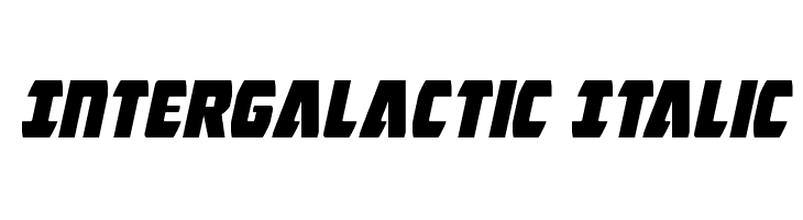 Intergalactic Italic  لخطوط تنزيل