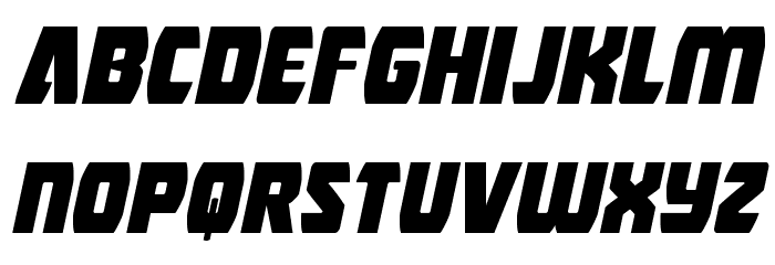 Intergalactic Italic Font LOWERCASE