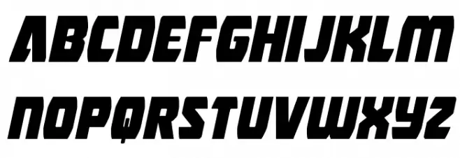 Intergalactic Italic Шрифта строчной