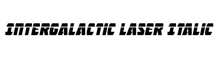 Intergalactic Laser Italic  Скачать бесплатные шрифты