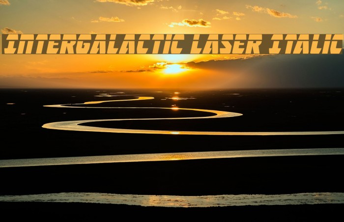 Intergalactic Laser Italic Example 2
