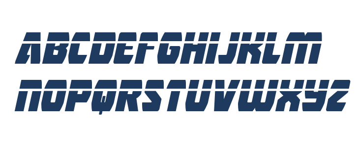 Intergalactic Laser Italic Lowercase