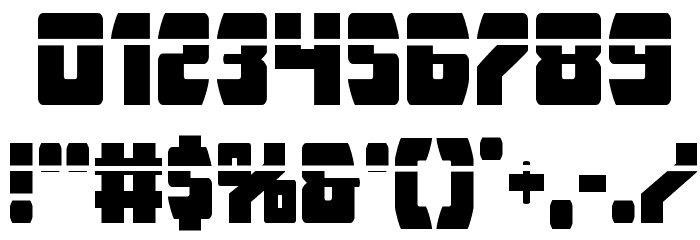 Intergalactic Laser Font OTHER CHARS