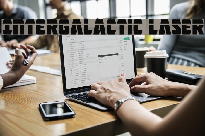 Intergalactic Laser Font examples