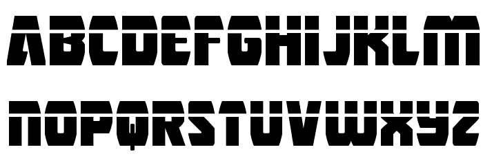 Intergalactic Laser Font LOWERCASE