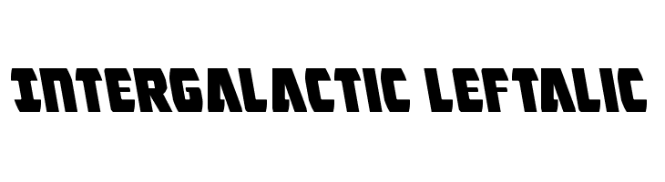 Intergalactic Leftalic  नि: शुल्क फ़ॉन्ट्स डाउनलोड