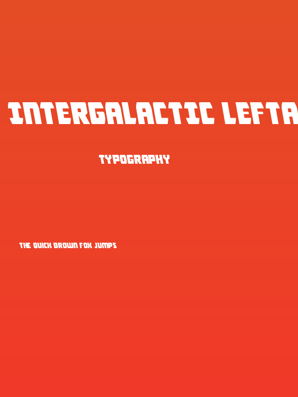 Intergalactic Leftalic Poster