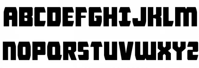 Intergalactic Schriftart Groß