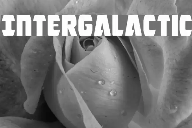 Intergalactic Font examples