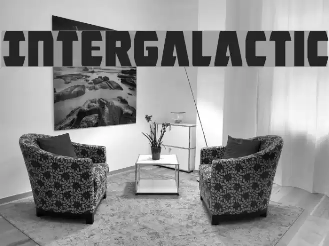 Intergalactic Font examples
