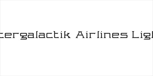Intergalactik Airlines Light Logo