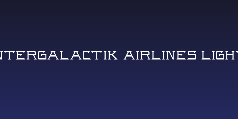 Intergalactik Airlines Light Social Header