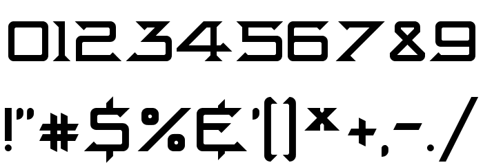 Intergalactik Airlines Font OTHER CHARS