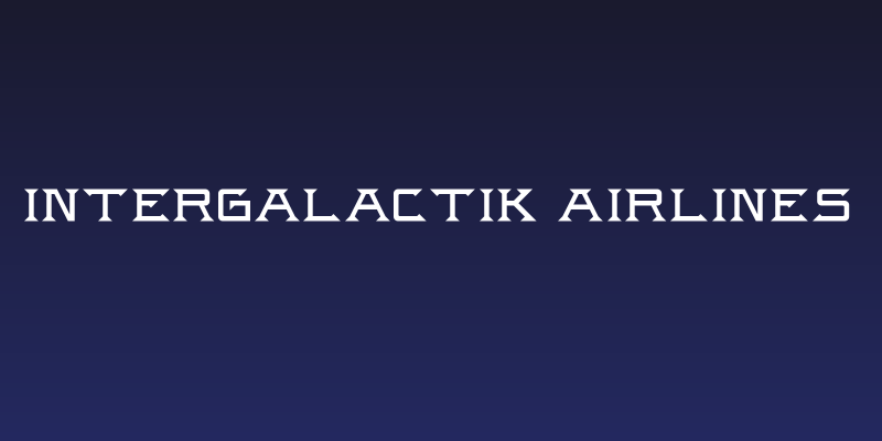 Intergalactik Airlines Social Header