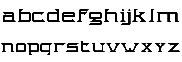 Intergalactik Airlines Font LOWERCASE