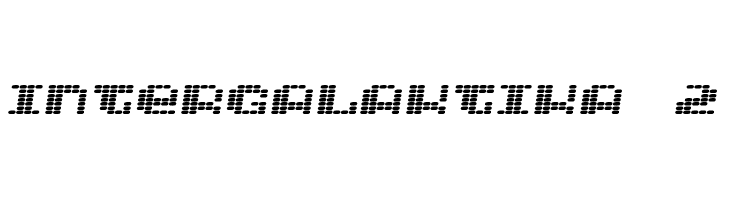 Intergalaktika 2  Frei Schriftart Herunterladen