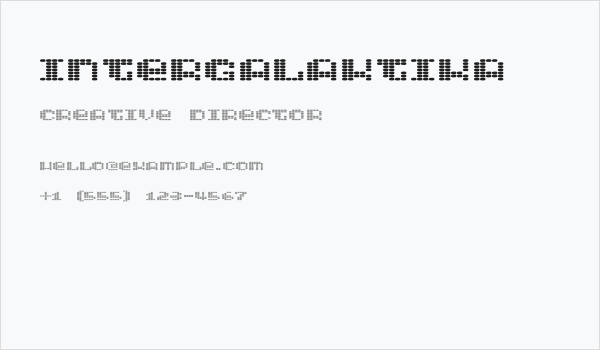 Intergalaktika Business Card