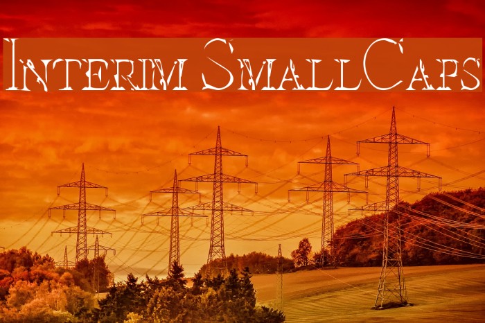 Interim SmallCaps Font examples
