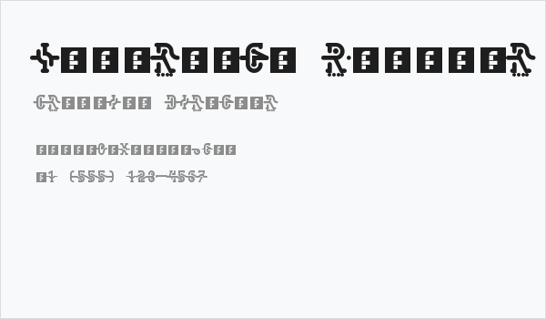 Interlock Regular Business Card