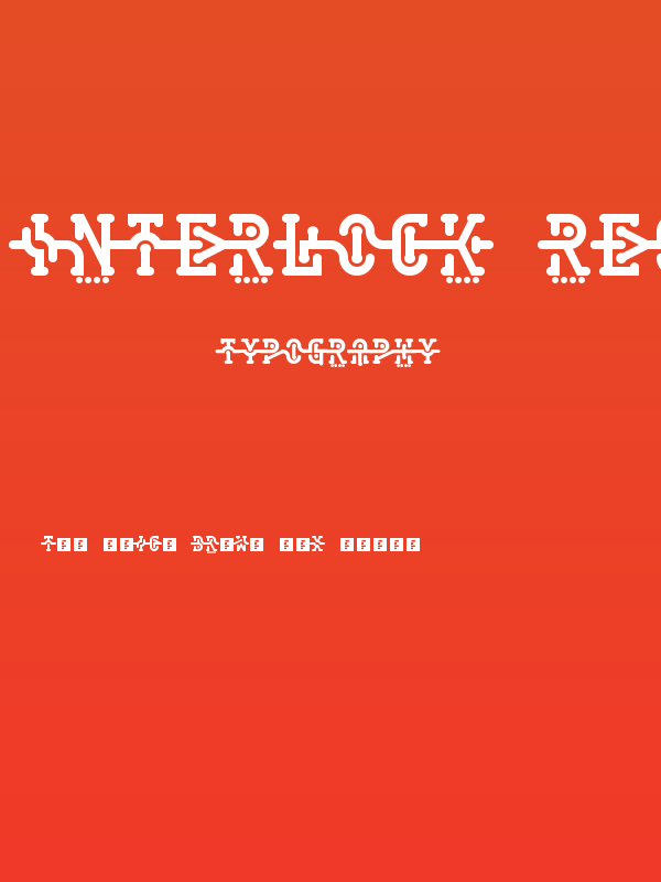 Interlock Regular Poster