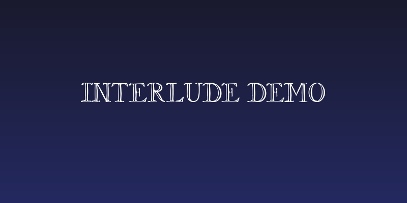 Interlude Demo Social Header