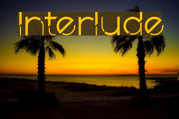 Interlude Font examples
