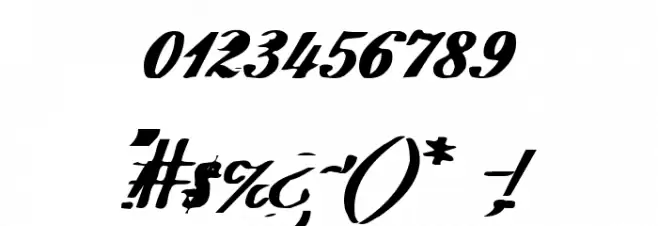 Intermission Font OTHER CHARS