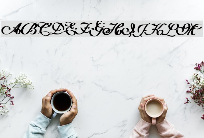 Intermission Schriftart examples