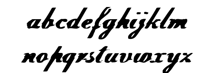 Intermission Schriftart Kleinbuchstaben