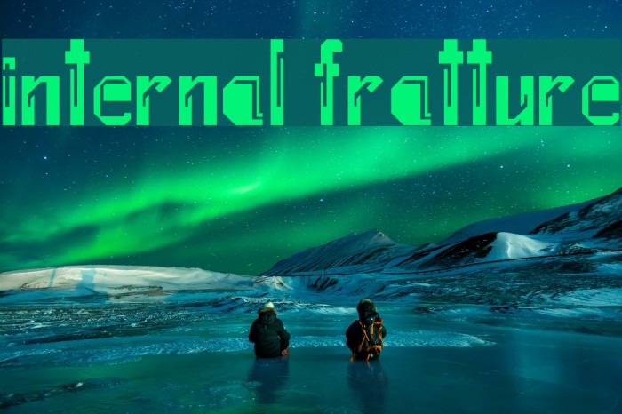 Internal Fratture Font examples