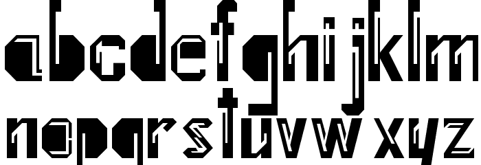 Internal Fratture Font LOWERCASE