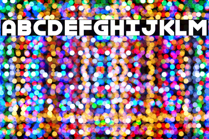 Internal Rainbows Font examples