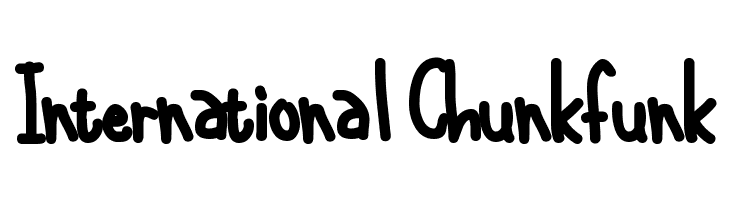 International Chunkfunk  フリーフォントのダウンロード
