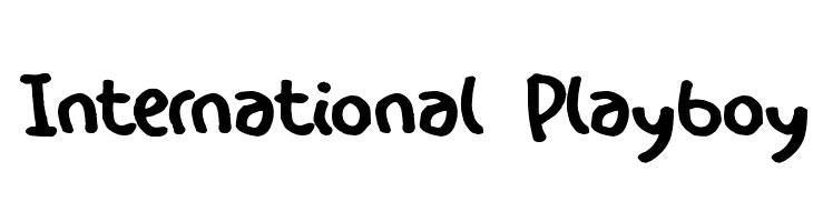 International Playboy Font