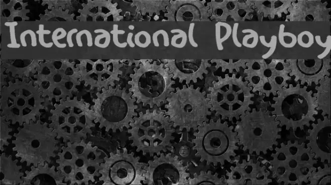 International Playboy Font examples