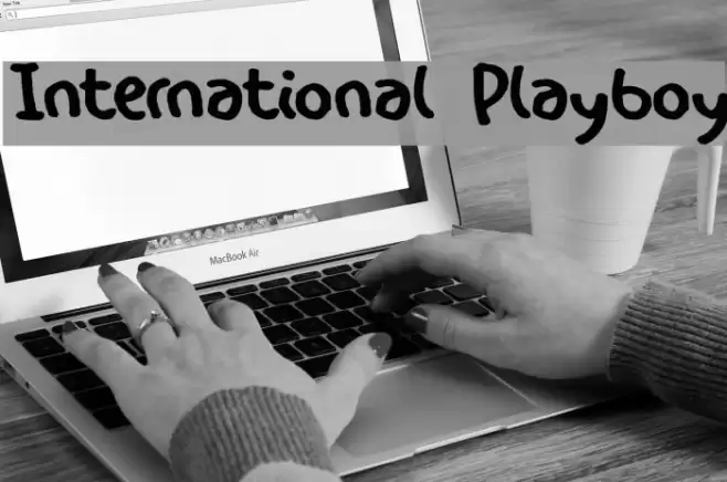 International Playboy Font examples