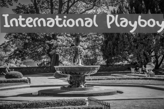 International Playboy Font examples