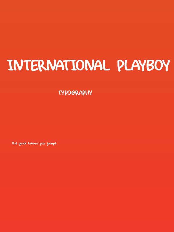 International Playboy Poster
