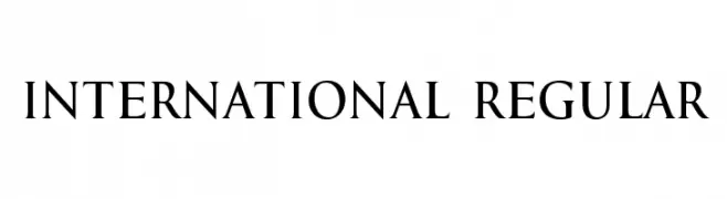 International Regular  フリーフォントのダウンロード