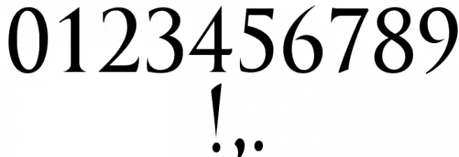 International Regular Font OTHER CHARS