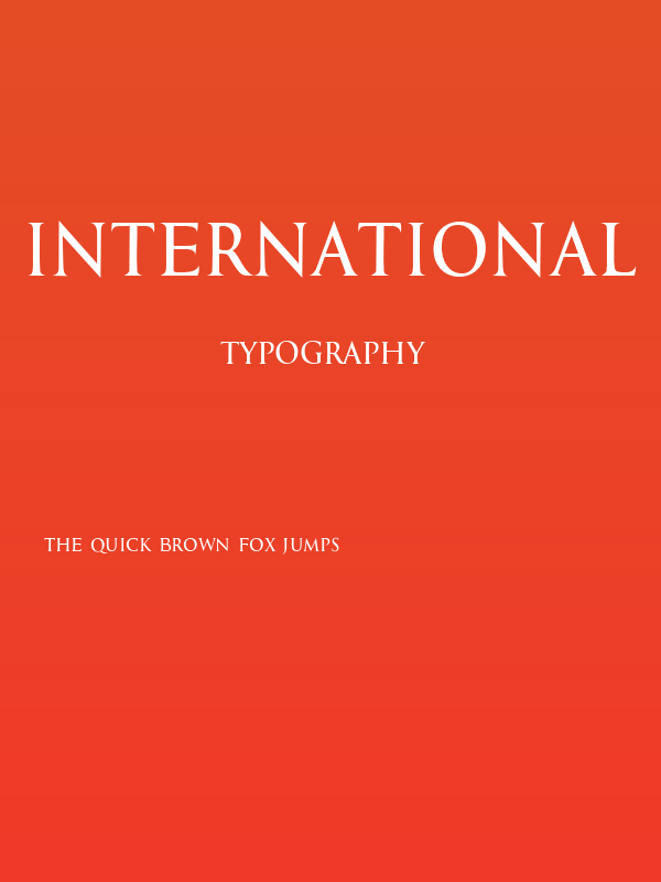 International Regular Poster