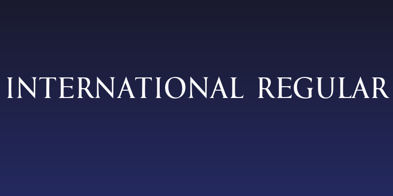 International Regular Social Header